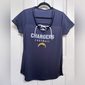 Women’s V-Neck NFL Chargers Football Jersey